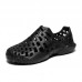 Men Summer Color Hollow Skid Beach Shoes