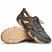 Men Tide Bean Shoes Sports Casual Leather Sandals