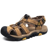 Men's Casual Beach Sandals Wear-resistant Outdoor Round Toe Soft Sole Slippers Shoes