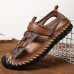 Men's Hand-sewn Casual Sandals Outdoor Breathable Beach Shoes