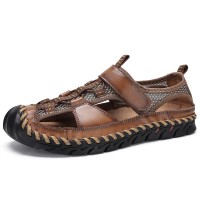 Men's Hand-sewn Casual Sandals Outdoor Breathable Beach Shoes