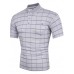 Fashion Plaid Men's Short Sleeve T-shirt