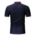 Men's Casual Fashion Turn Down Collar Short Sleeve T-shirt