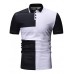 Men's Casual Fashion Turn Down Collar Short Sleeve T-shirt