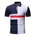 Men's Casual Fashion Turn Down Collar Short Sleeve T-shirt