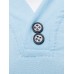 Men's Large Size V-neck Lapel Long Sleeve T-shirt