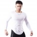 Breathable Mesh Large Size Long Sleeve Men's T-shirt Outdoor Basketball Running Sportswear Fitness Clothes