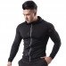 Men's Sports Jacket High Elastic Quick Dry Hooded Coat Outdoor Basketball Running Fitness Tops