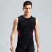 Men's Sports T Shirt Fitness Clothes Sleeveless Vest Male Tight Gym High Racing Running T-shirt Sports Clothing