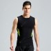 Men's Sports T Shirt Fitness Clothes Sleeveless Vest Male Tight Gym High Racing Running T-shirt Sports Clothing