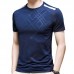 NS007 Men's Outdoor Sports Fitness Ice Silk T-shirt Short Sleeve Round Neck Tops