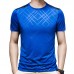 NS007 Men's Outdoor Sports Fitness Ice Silk T-shirt Short Sleeve Round Neck Tops