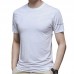 NS023 Men's Outdoor Sports Fitness Ice Silk T-shirt Short Sleeve Round Neck Tops