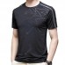 NS069 Men's Outdoor Sports Fitness Ice Silk T-shirt Short Sleeve Round Neck Tops