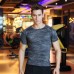 S8186 Men Summer Fitness Tops Loose Sports Quick-drying Basketball Training Football Short Sleeve T-shirt