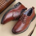 Men's Business Casual Leather Shoes Office Formal Shoes