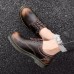 Men's Business Non-slip Leather Shoes Durable Lace-up Casual Shoes